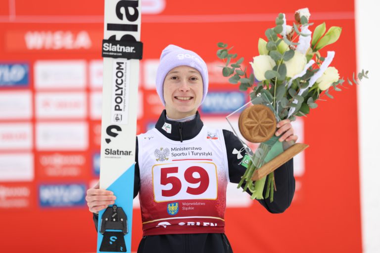 Nika Prevc bounces back day after disqualification with statement victory in Wisla